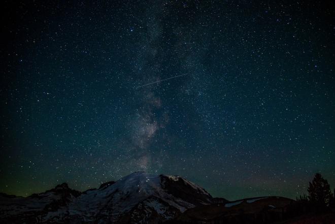 Milky Way on Mt. Rainier